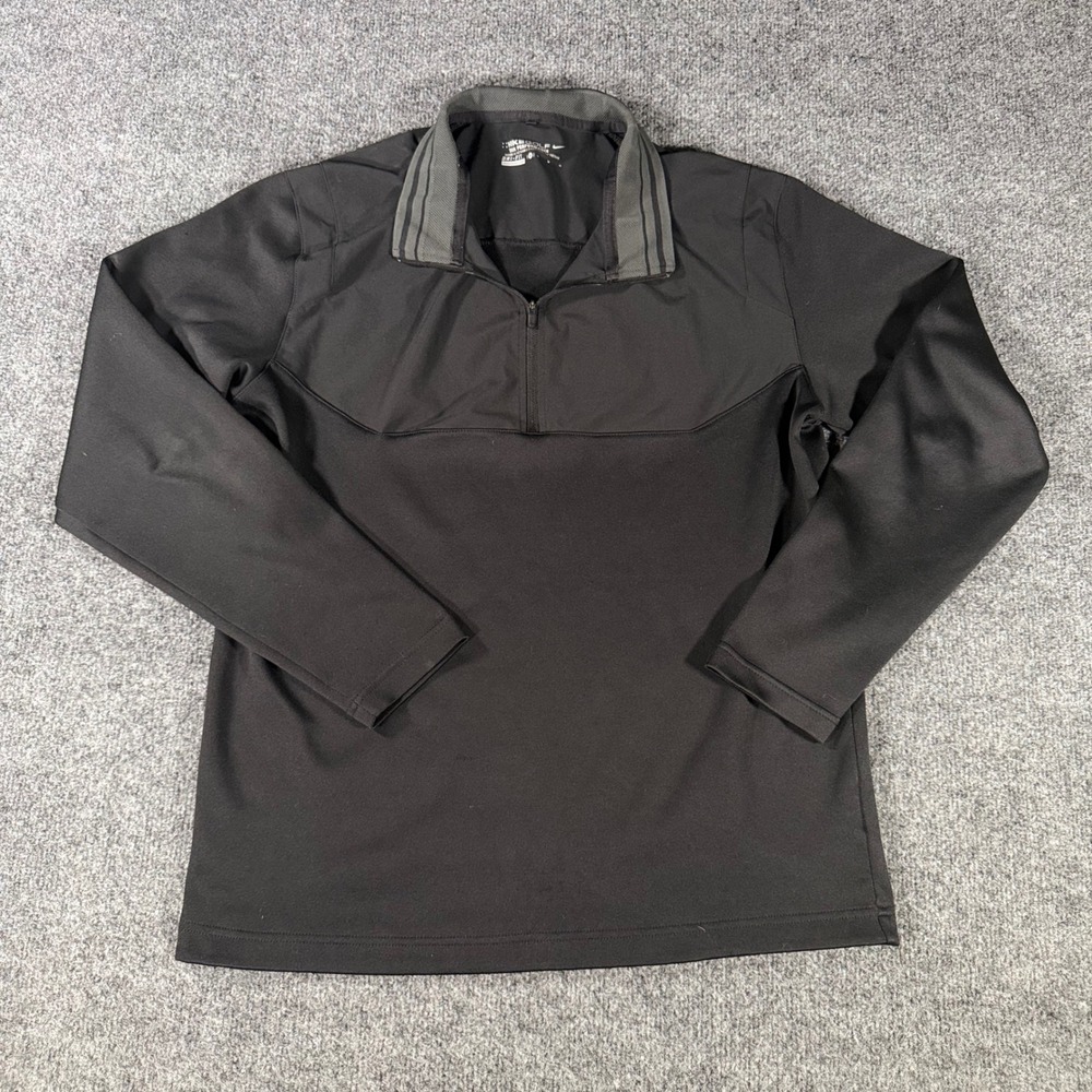 Nike Golf Tour Performance 1/4 Zip Pullover Dri-FIT Black Mens Medium M Jacket